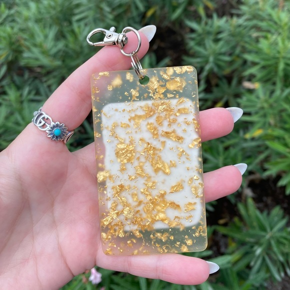 Mac Miller Cartoon & Gold Flakes Silver Hardware Keychain Bag Charm Resin Art - Picture 3 of 10